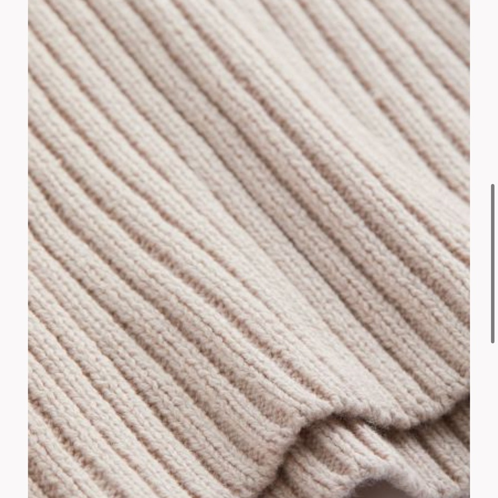 H&M Ribbed Sweater Light Beige - Picture 3 of 6